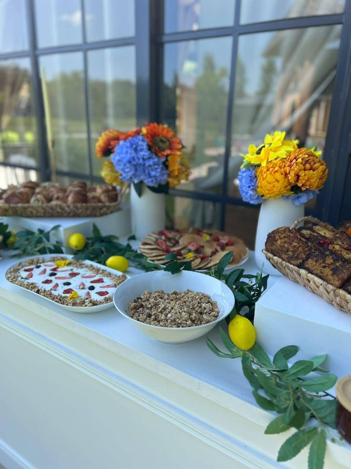 Buffet brunch fleuri